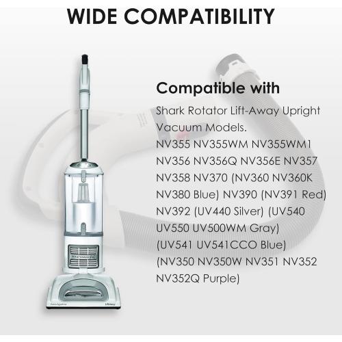 ATXKXE Upgraded Replacement Part 153FFJ Durable Vacuum Hose Handle for Shark Vacuum Replacement Rotator Lift-Away Parts Models NV356E NV355, NV356,NV357, NV358,NV370,1 Pack