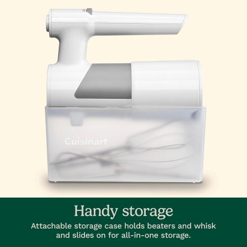 Cuisinart 5 Speed Hand Mixer with Storage Case, White, HM-150S | Storage Case‼️light dirt‼️
