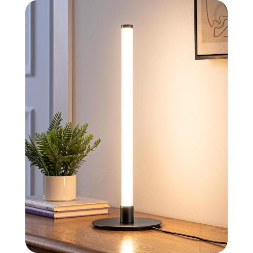 EDISHINE LED Skinny Table Lamp，Modern Slim Desk Lamp with 360° Illumination