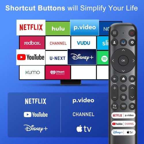 Replacement Only for TCL Google TV Remote Control,RC813 Compatible with TCL QM8/QM7/S5/S4/S3/Q7/Q6/Q5 4K UHD HDR LED QLED QD-Mini LED Full-HD Smart TVs