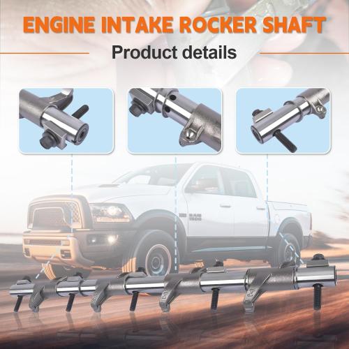 2PCS 5.7L Hemi V8 Intake & Exhaust Rocker Arm Shaft Assembly Compatible With 2003-2018 Dodge Ram/Challenger/Charger/Durango ＆Chrysler 300 OE 53021552AB 53021553AB
