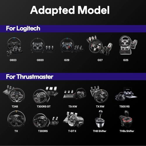 Foldable Racing Simulator Cockpit for Logitech Thrustmaster MOZA | Space-Saving for Apartments, 10-Min Setup, Steel Frame. For G29/G920/G923/G27, T248/T300RS, for Xbox PS5