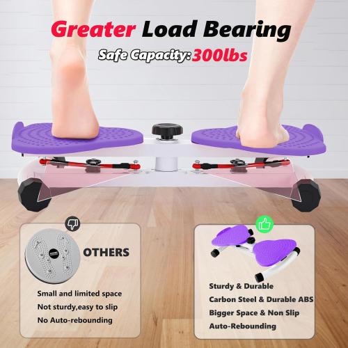 Waist Twister Machine Exercise, Twist Board for Exercise, Waist Twisting Machine, Adjustable Waist Twister Board Waist Sculptor Twist Exercise Machine, Ab Twister Board