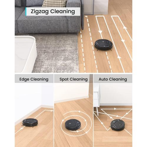 Lefant Vacuum and Mop Combo, WiFi/App/Alexa Control, 2000Pa Strong Suction 2 in 1 Mopping Robotic Vacuum Cleaner, Self-Charging, No Tangling, Slim, Ideal for Hard Floor, Pet Hair, Carpet M210B
