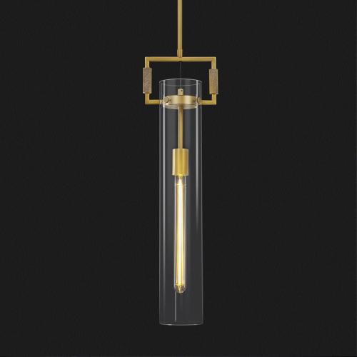 Modern Gold Pendant Light, Pendant Lights Kitchen Island Large, Adjustable Height Brass Pendant Light Glass Pendant Light Fixtures, for Dinning Room Farmhouse Bedroom Bathroom