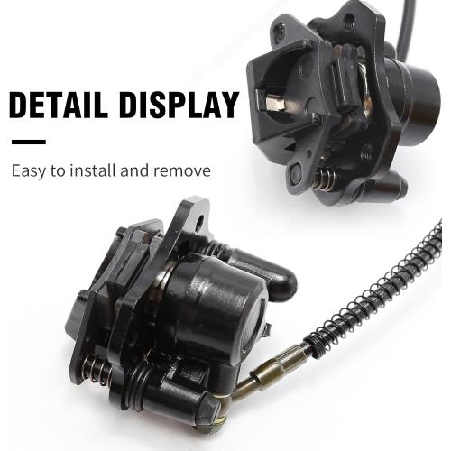 Left Hydraulic Brake Master Caliper Rear Hand Hydraulic Disc Brake Assembly Replacement for 50cc 90cc 110ccc 125cc Chinese Taotao Roketa Sunl Go-Kart Dune Buggy Quad ATV Dirt Mini Bike