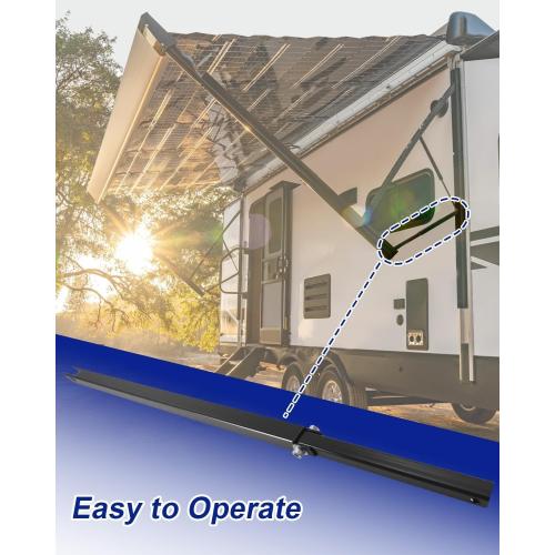 RV Awning Pitch Arm Compatible with So-lera Regal 63In Assembly, 33Inch Overall Length RV Awning Inner Drive Arm Replace 675364, Aluminum Anti-Rust Powder-Coated