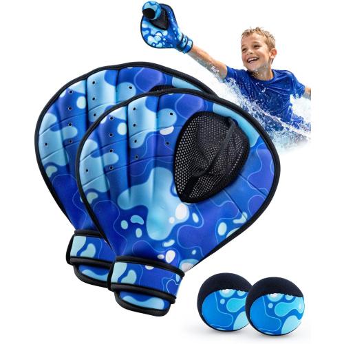 Water Baseball Gloves Bouncing Ball Set for Pool & Beach Toys