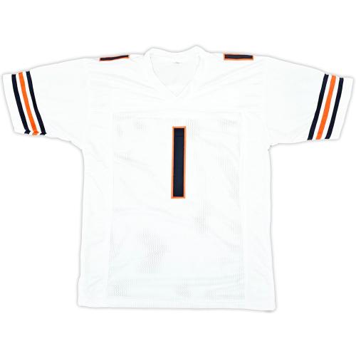 Large Bears Justin Fields White Jersey - Beckett