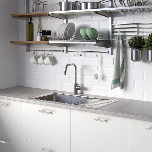 Ravinte 24 Pack 5 inch Kitchen Cabinet Handles Cabinet Pulls Brushed Nickel Stainless Steel Kitchen Drawer Pulls Cupboard Handles 3 Hole Center