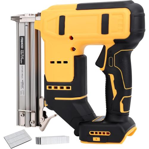 18 Cordless Brad Nailer for 20V MAX Battery, 2 in 1 Electric Nail Gun/Staple Gun Powered with 2000 Nails, for Trim Wood Crafting Home DIY (Not Included Battery)