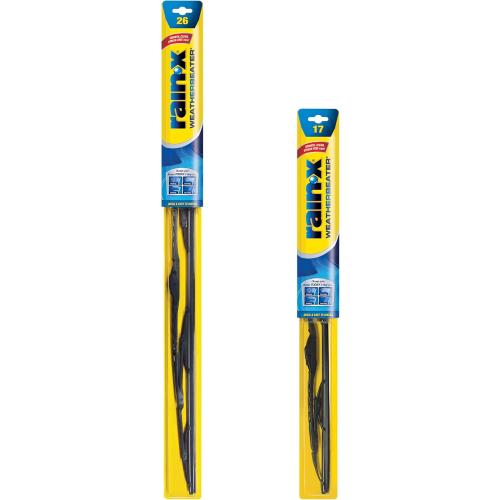 Rain-X 820248 WeatherBeater Wiper Blades, 26 and 17 Windshield Wipers (Pack of 2), Automotive Replacement Windshield Wiper Blades That Meet Or Exceed OEM Quality And Durability Standards