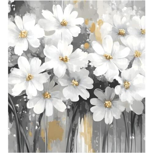 Dishwasher Magnetic Cover White Floral Art Refrigerator Magnetic Cover Magnetic Sticker Dishwasher Door Panel Cover Fridge Appliance Magnetic Sheet Kitchen Art Decor 23x26 inch
