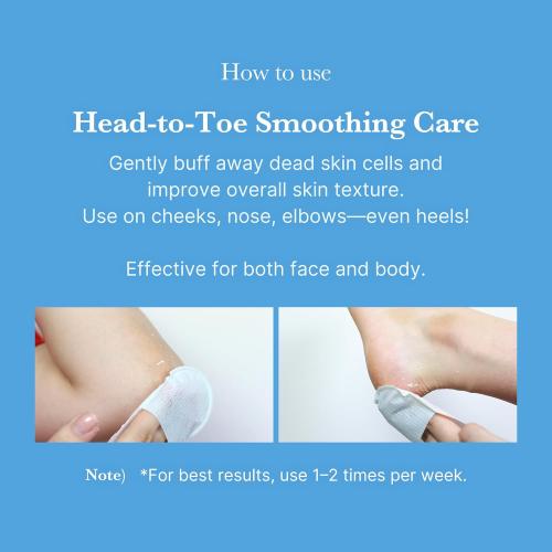 medicube Zero Pore Peel Pads | Smoothing Mitt for Face & Body | Rice Extract, Natural AHA & Panthenol | Double-Sided Organic Cotton & Microfiber Pads | Polish for Smooth, Clear Skin