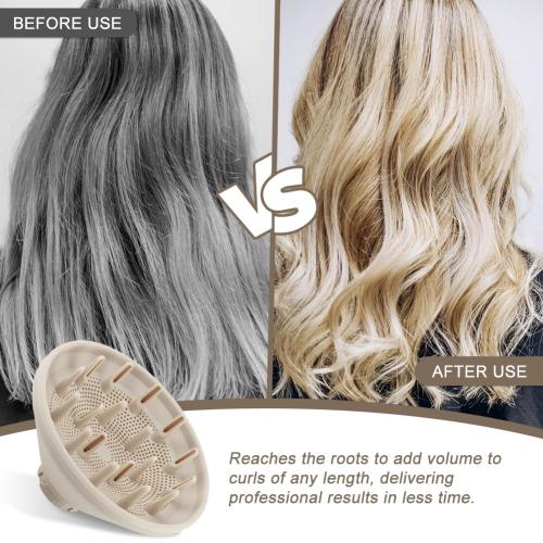 Diffuser Attachment for Hair Dryers, Diffuser attachment hair,curly diffusers attachment,Upgraded Bigger Diffusers Nozzle for Dryer Faster and Define Wavy, Curly, Coily Hair