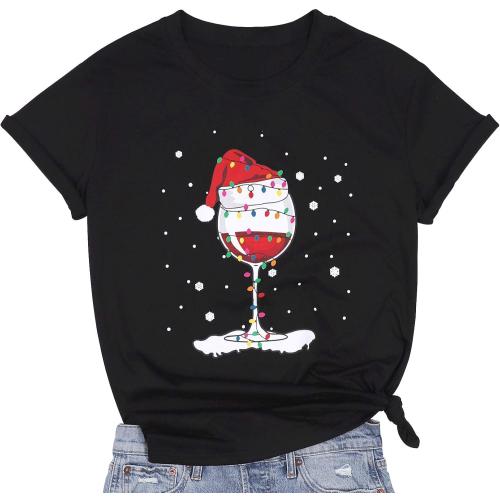 Size L ...Christmas Shirts for Women Teacher Christmas Shirt Womens Christmas Tops Xmas Tee Tops