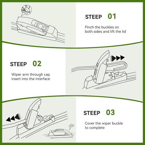 OEM QUALITY 21   21 PARRATI Premium All-Season Windshield Wiper Blades (Set of 2)