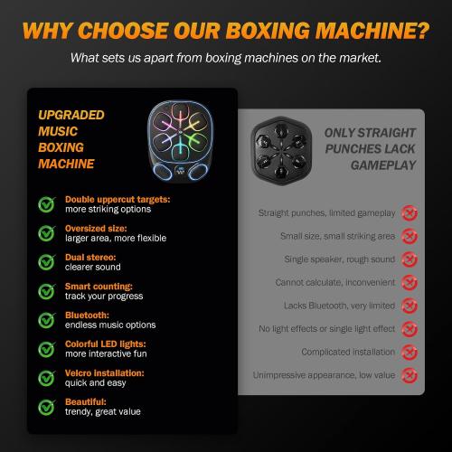 2025 Music Boxing Training Machine for Adults Fitness Equipment Durable Dummy Punching Bag Boxing Machine - Large