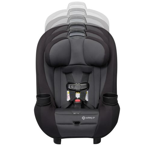 Safety 1st Ellaris 3-in-1 Convertible Car Seat, Slim Fit Design, Rear & Forward-Facing, 5-Position Headrest, 3-Across Fit, Travel-Friendly with Machine-Washable Seat Pad, Smokey Haze