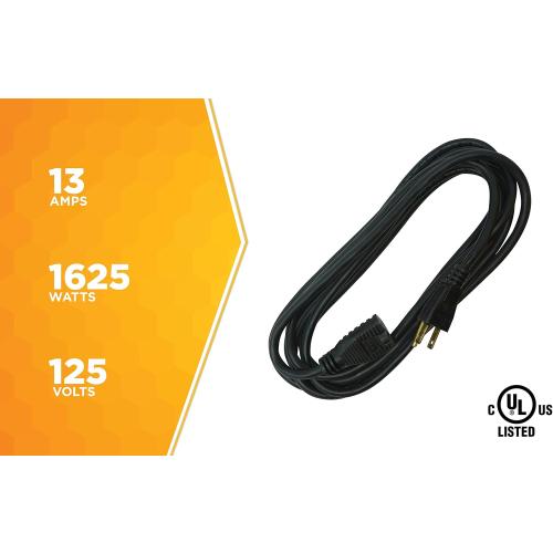 Woods Extension Cord (15 foot Black)