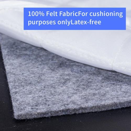 Felt Rug Pad, 8x10 Ft Extra Large Area Rug Cushioned Carpet Pad, Thick Felt Rug Pads for All Floors, Felt Pad for Under Area Rugs Hardwood Floors, Keep Rug in Place Soft
