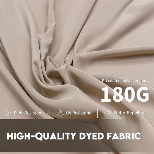 15ft Patio Umbrella with Base,Large Outdoor Double-Sided Rectangle Umbrella with Crank Handle, Market Umbrella for Poolside Garden Deck Backyard Beach Pools, Beige