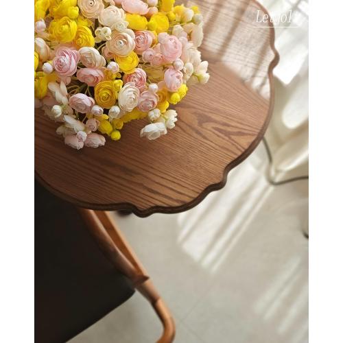 Letjolt Ranunculus Artificial Flower Light Champagne Silk Flowers Faux DIY Bouquet for Wedding Engagement Centerpieces Arrangements Bridal Shower Decorations Home Decor 18pcs