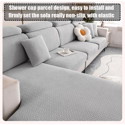 Couch Slipcover Soft Stretch Sofa Protector Cover 1 2 3 4 seater, L Shape Sectional Couch Covers For Dogs Pets, Separate Sofa Seat Cushion Slipcovers For Living Room，Washable(#36,80-110cm*30-55cm)