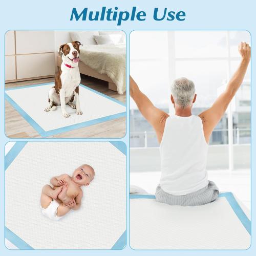 50 Count 36 x 36 Super Absorbency Disposable Underpads - Leakproof Quick Drying Pads for Baby, Puppy & Adults, Bed Pads, Incontinence & Dog Pee