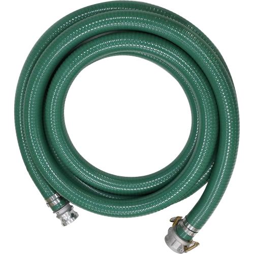 Eastrans Discharge Hose Pump Kit Includes 1-1/2 x 20' Green PVC Suction Hose with Aluminum Camlock Fittings,1-1/2 Global Type C Cam and E Cam