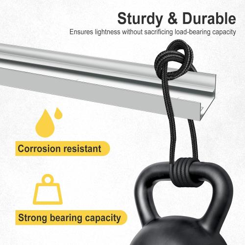 Bifold Closet Track Kit, 24inch Length, Steel Track, White (1 Kit)