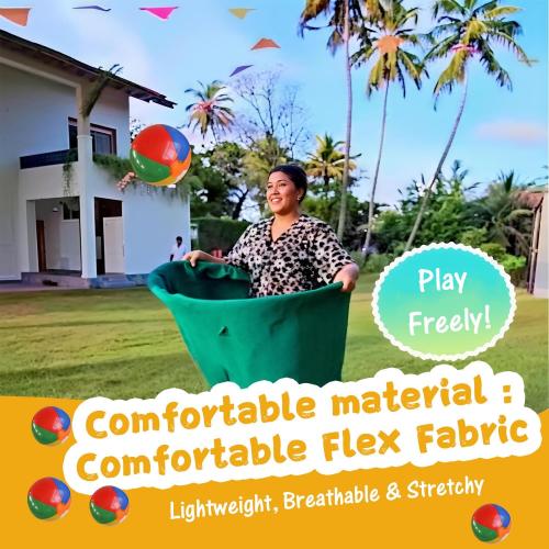 Granny Pants Yard Game Easter Games Set,Granny Pants Outdoor Game - Oversized Giant Pants with Bouncy Balls & Pump,Backyard Parties,Field Day Fun for Adults
