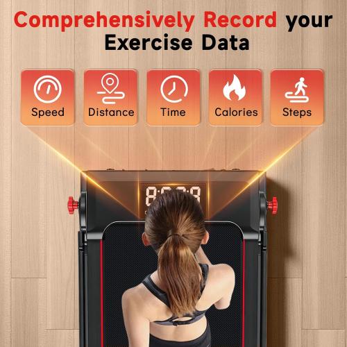 Walking Pad Treadmill with Incline and Handle Bar, 7.5MPH Under Desk Foldable Treadmill for Home Office with Remote Control
