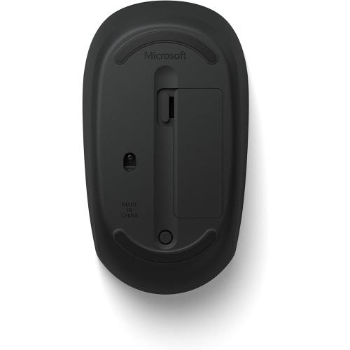 Microsoft Bluetooth Mouse - Black. Comfortable design, Right/Left Hand Use, 4-Way Scroll Wheel, Wireless Bluetooth Mouse for PC/Laptop/Desktop, works with for Mac/Windows Computers