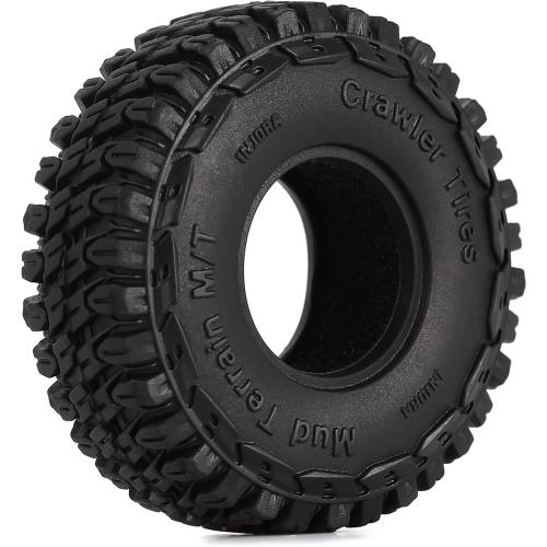INJORA 1.0 Tires-S3 All Terrain Crawler Tires for TRX4M SCX24 FCX24 Upgrade Parts,54 * 18mm,T1002
