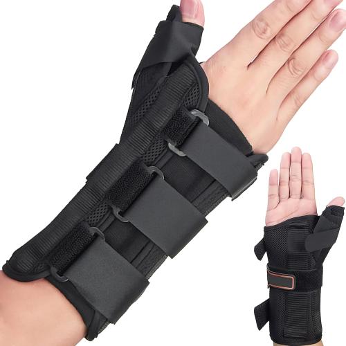 Wrist Brace & Thumb Spica Splint, for De Quervain's Tenosynovitis, Tendonitis, Carpal Tunnel & Arthritis Wrist Support Thumb Splint (Right Hand - Medium)