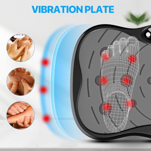 Vibration Plate Exercise Machine for Lymphatic Drainage Weight Loss, Whole Body Workout Vibration Fitness Platform ,Home Training Equipment ,Sport Gym for Weight Loss Fat Burner for Women Men