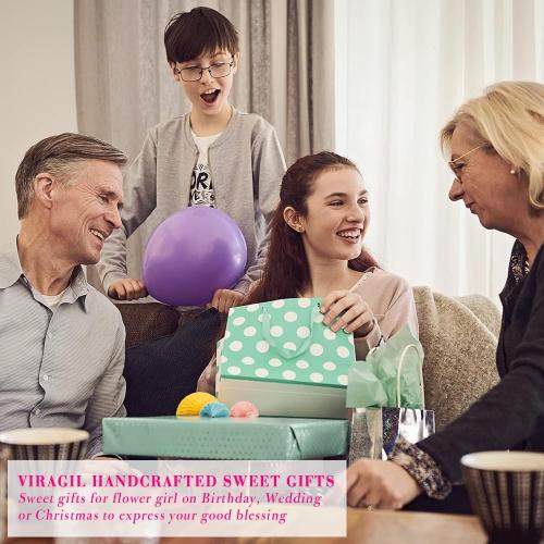 VIRAGIL Unique Granddaughter Infinity Heart Bracelet, Thoughtful Gift from Grandma Grandpa, Perfect for Holidays, Birthdays, Milestones, or Special Family Gatherings