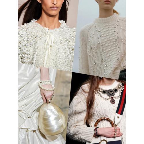 ZENGLU 8 Sets 12mm No-sew Pearl Buttons, Detachable Reusable Pins, Fixed Brooches, DIY Sweater Buttons, Woolen Sweaterspearl Button Set, for Women (Pearl, 12mm)