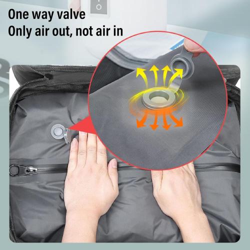 Vacuum Backpack, Oxford Cloth Watertight Lightweight Carry on Backpack with Lock & USB Charging Port, Laptop Bag | Travel Luggage for Business Adventure