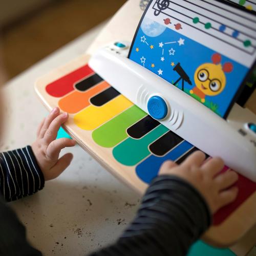 Baby Einstein and Hape Magic Touch Wooden Toy Piano, Montessori Musical Learning Toy for Babies and Toddlers 6mo