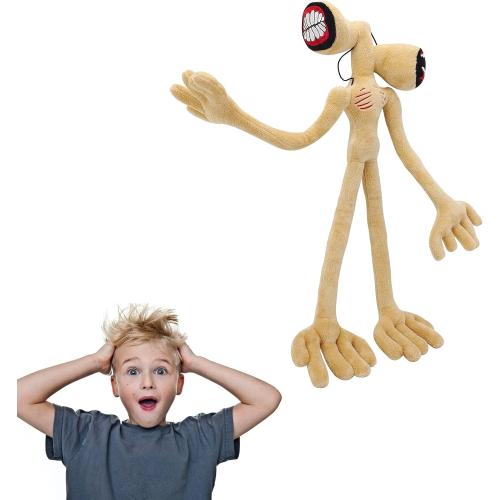 Monster Plush Stuffed Toys Limbs Movable Cartoon Cat and Dog Doll 22 inch, Plush Toys for Home Decoration The Best Gift for Halloween and Christmas Party Birthday Gift (Brown Head)