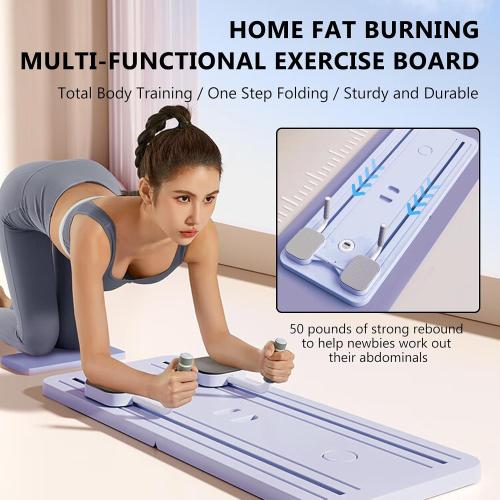 Pilates Board, Pilates Reformer Set, Multi-Purpose Foldable Pilates Reformer Board for Home, 5 in1 Pilates Sliding Board, Pilates Equipment