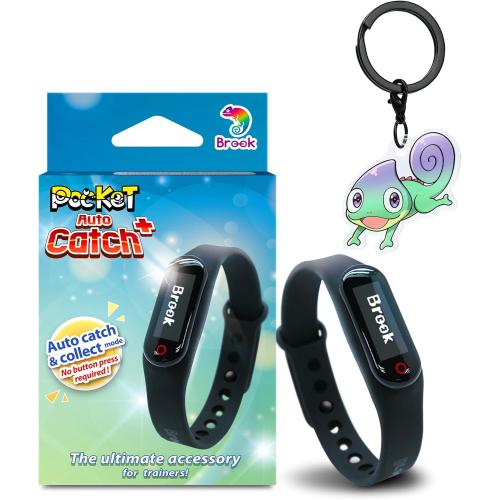 Brook Pocket Auto Catch Plus with Keychain - Upgraded Version of Auto Catch, Auto Spin, Catching Pocket Monsters, Collecting Items, Wristband Bracelet Auto Catcher Accessory [Exclusive Version]