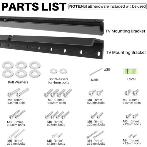 AENTGIU Studless TV Wall Mount, No Drill Drywall TV Mount for 32-75 Inch Smart TVs, Max VESA 600x400mm, Low Profile, No Stud, No Anchors, Tv Wall Bracket Hanger, Holds up to 150 lbs