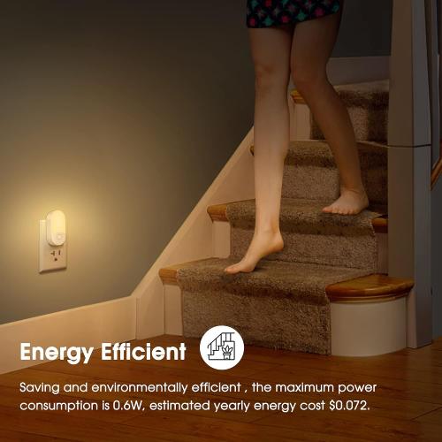 L LOHAS LED Night Lights Plug into Wall, [2 Pack] LED Dimmable Night Light