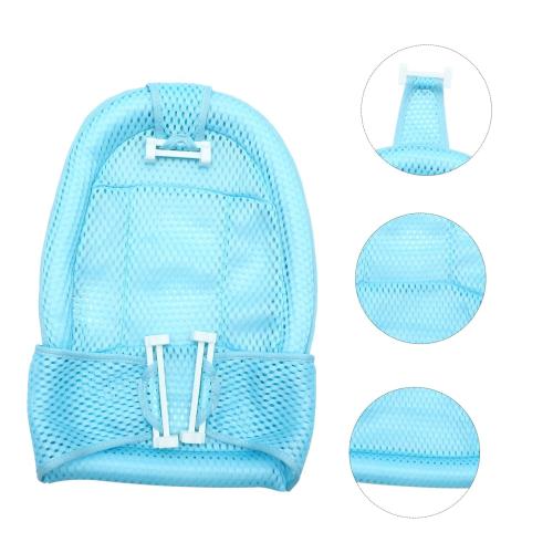 Bath Net Support Seat Breathable Mesh for Safe Comfortable Bathing Skid Shower Pad Blue