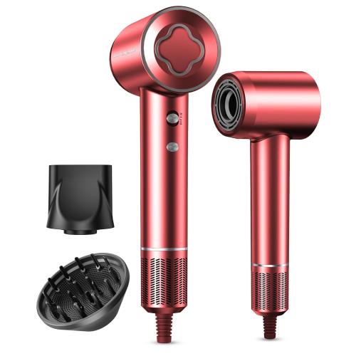 Ionic Hair Dryer with 150000 RPM Motor for Frizz Control & Shiny Hair, Brick Red