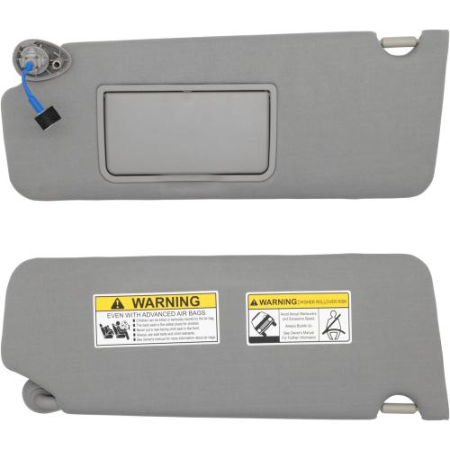 Color Grey NHILES Left Driver Side Sun Visor Fits for Honda Pilot 2016-2022 Honda Ridgeline 2018-2020 Replacement Sun Shade # 83280-TG7-A12ZB (Wisteria Light Gray)