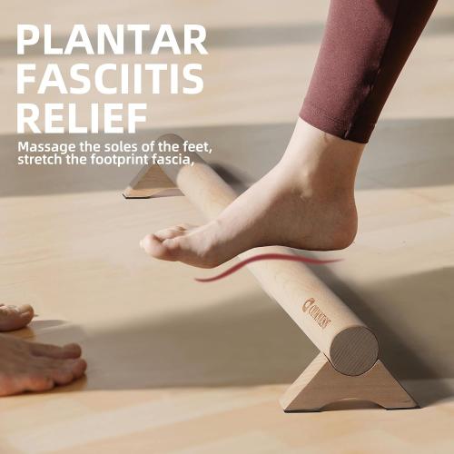 Versatile 40 Inch Beech Wood Balance Beam for Home Use - Enhance Balance, Ankle Foot Strength, Flexibility for All Ages, Physical Therapy Purposes for Plantar Fasciitis Relief.